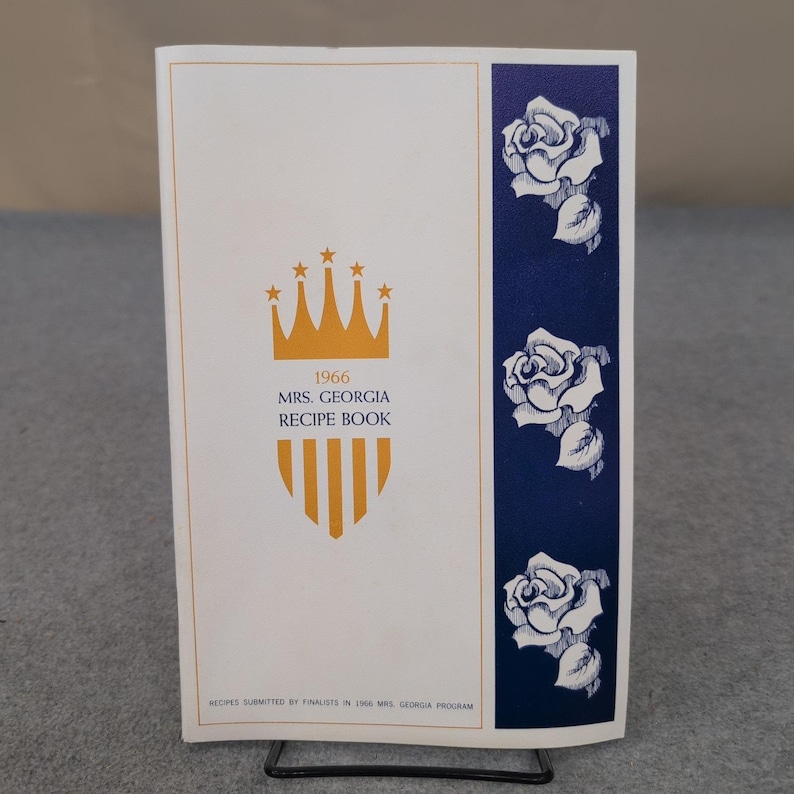 1966 Mrs Georgia Recipe Book Vintage Pageant Finalist Cookbook Atlanta Gas Light image 1