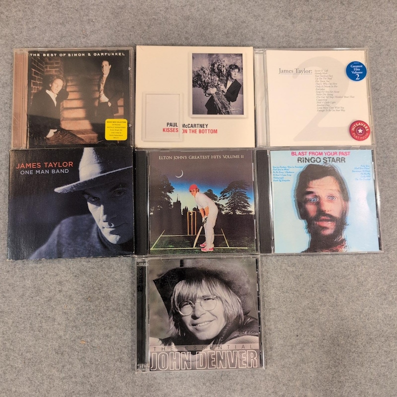 7 CD Legends Lot Simon & Garfunkel Paul McCartney Elton John James Taylor Denver image 1