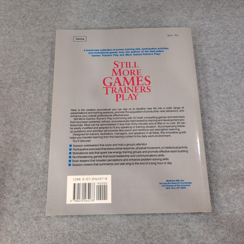 Still More Games Trainers Play Scannell Newstrom McGraw-Hill 0-07-046427-8 VG+ image 7