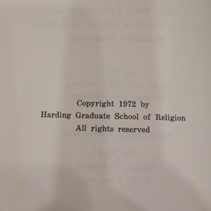 What The Bible Teaches 1972 Harding Graduate School of Religion Lectureship Book image 4