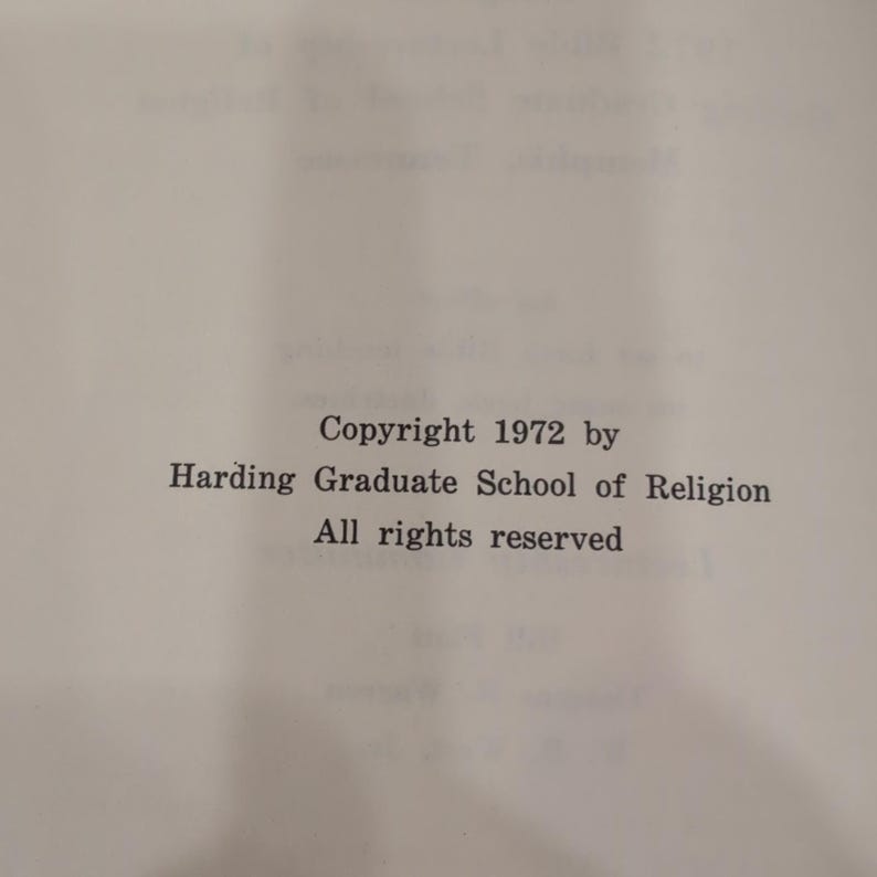 What The Bible Teaches 1972 Harding Graduate School of Religion Lectureship Book image 4