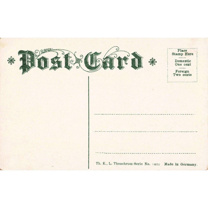 Vintage ansichtkaart "My Sweetheart" in groot formaat, RPPC-stijl, Duitsland 1802, VG. afbeelding 2