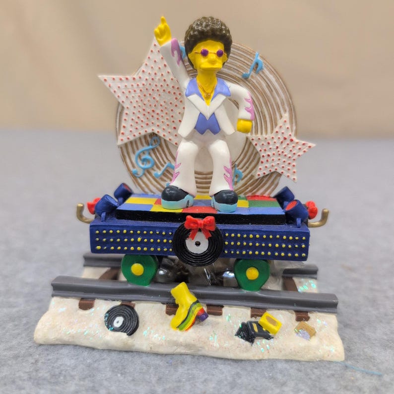 The Simpsons Disco The Halls Christmas Express Disco Stu Sculpture 2004 image 1