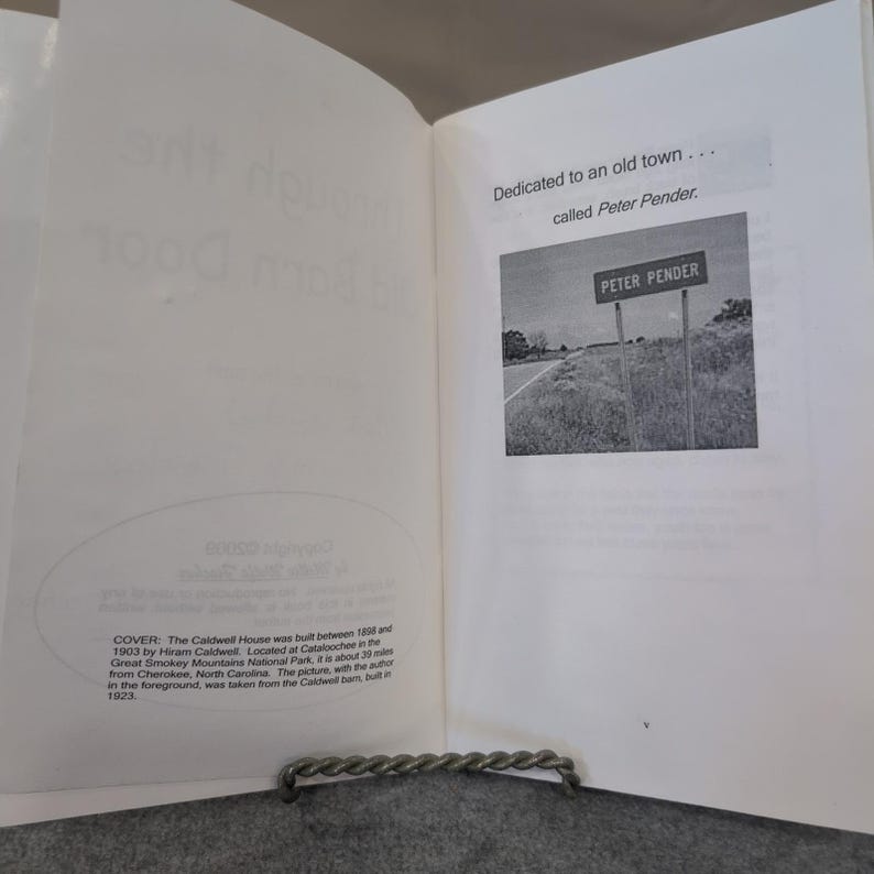 Through the Old Barn Door Millie Wolfe Fischer Signed Poetry Book Cataloochee NC image 3