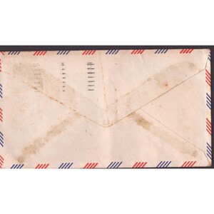 Vintage 1963 San Diego USNTC Airmail Envelope French Handwritten Letter VG image 2