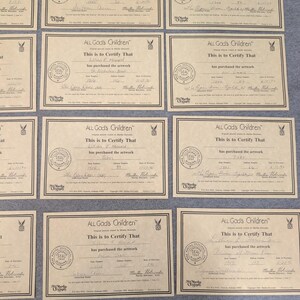 Lot of 20 All God's Children Martha Holcombe Certificates of Authenticity COA image 5