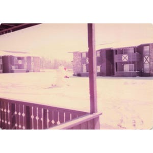 Vintage 1970s Snowy USAF Base Housing Winter Lot of 7 Photos 3.5x5 image 4