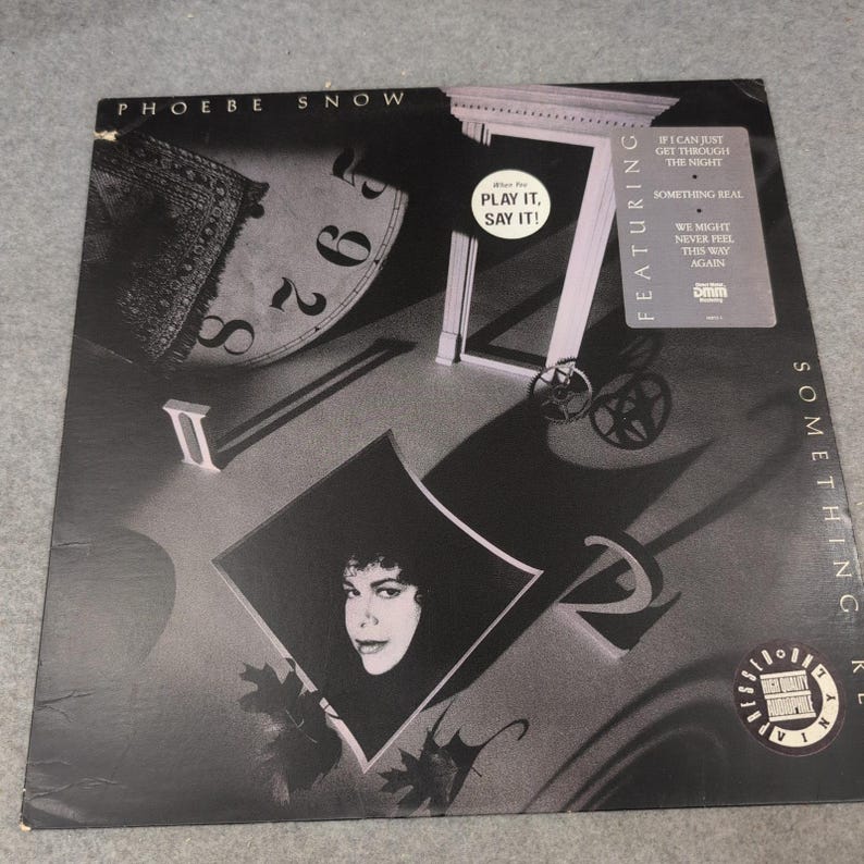 Phoebe Snow Something Real Vinyl LP 1989 Promo DMM Audiophile 60852-1 VG Bild 1