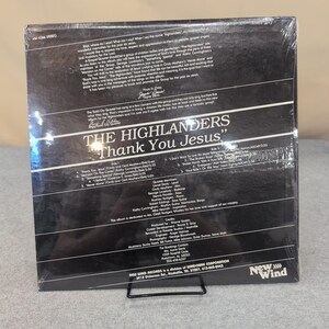 The Highlanders Thank You Jesus Vinyl LP New Wind Records NW-1086 Gospel Music image 2