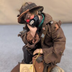 Emmett Kelly Jr., Real Rags "The Thinker 2" Collection Clown Figurine Limited Ed image 2