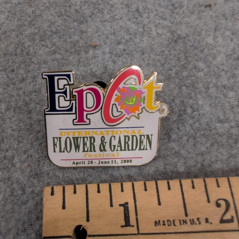 Disney Epcot International Flower & Garden Festival 2000 Enamel Pin Souvenir image 2