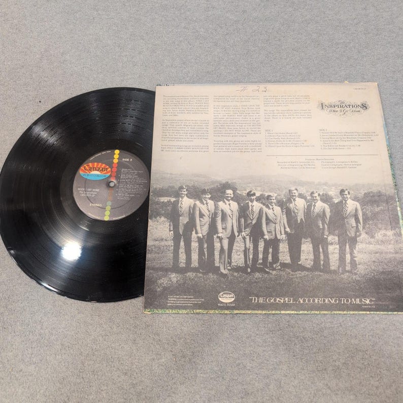The Inspirations When I Get Home Signed Vinyl LP Canaan Records CAS-9819-LP 1977 image 4