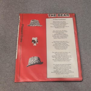 Vintage 1982 Bear Bryant Alabama Crimson Tide Buchumschlag A Class Gentleman Poem Bild 1