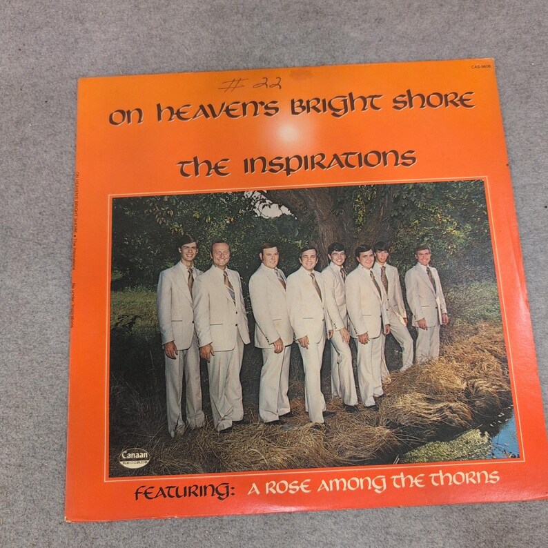 The Inspirations Heaven's Bright Shore Vinyl LP Canaan CAS-9806 Gospel image 1