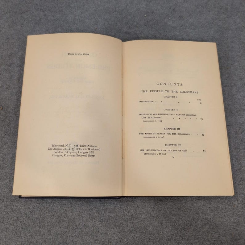 Colossian and Philemon Studies Handley C G Moule Hardcover Fleming H Revell Co image 3