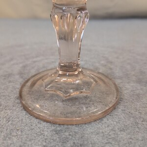 Indiana Glass Garland Teardrop Pink Pedestal Compote Bowl Scalloped Rim Vintage image 3