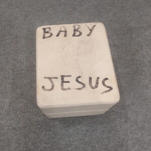 Vintage Baby Jesus Mold Religious Ceramic Casting Craft Supplies H565A image 3