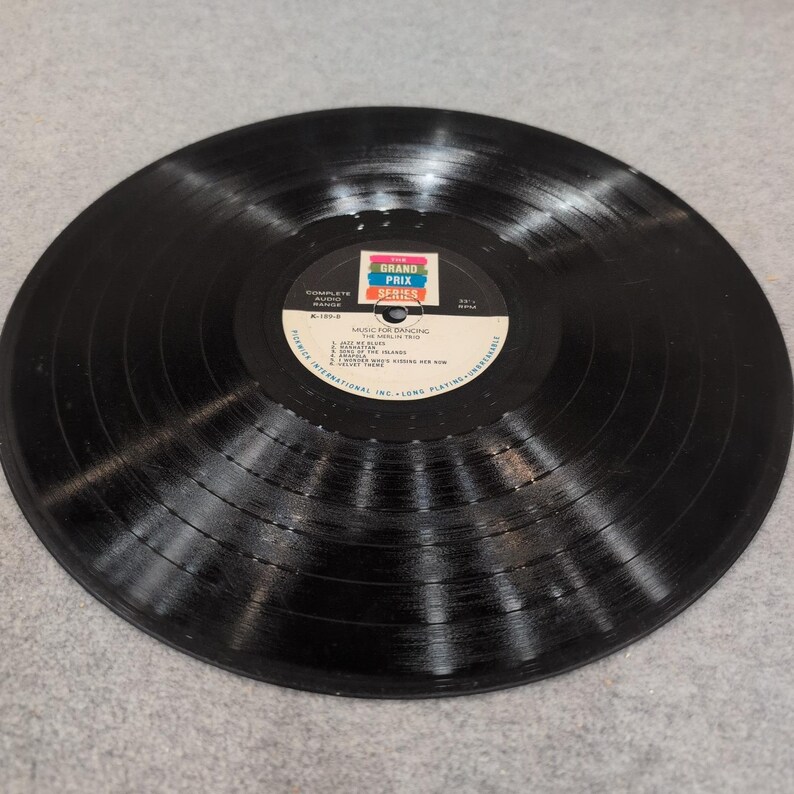 The Merlin Trio Music for Dancing Vinyl LP Grand Prix Series K-189 Pickwick Jazz image 6