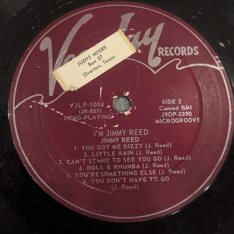 Jimmy Reed I'm Jimmy Reed Vinyl LP Vee-Jay Records VJLP-1004 Mono Blues Album image 3