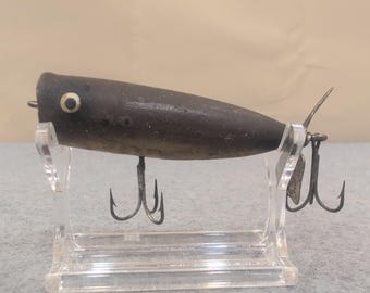 Vintage Propeller Fishing Lure Dark Gray Metal Propeller Spinner Bait