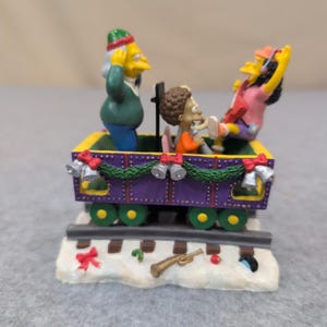 The Simpsons A Jammin Christmas Express Collection Otto Skinner Sculpture 0399 image 1