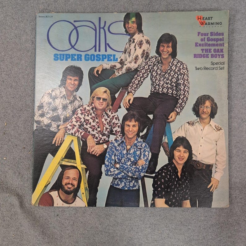 The Oak Ridge Boys Super Gospel 2 LP Vinyl Set Heart Warming Records R3320 image 1