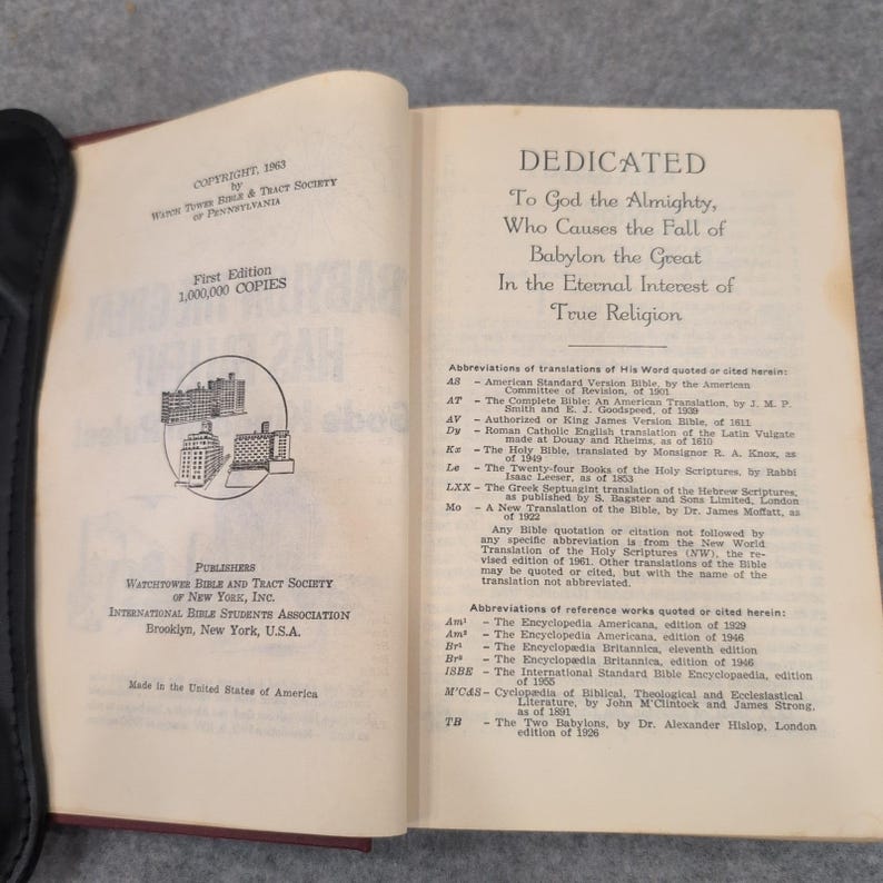 Babylon The Great Has Fallen God's Kingdom Rules 1963 First Edition Watchtower image 4