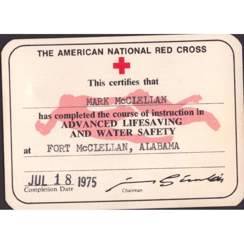 Vintage Alabama Red Cross Instructor Cards & Medical Self Help Training Lot 4pc image 15