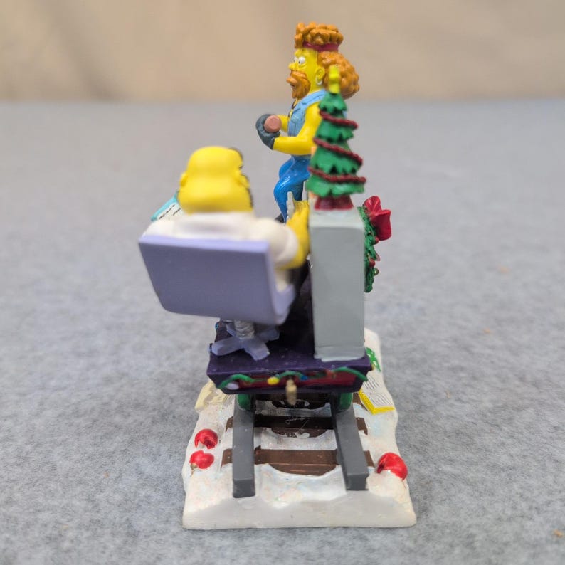 Figura navideña de Los Simpson: Terapia de vacaciones - Expreso de Navidad - Meathook Dr. Monroe 0101 imagen 4