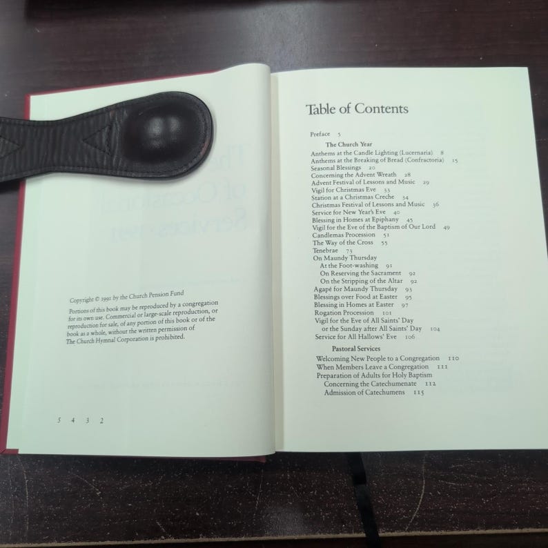 The Book of Occasional Services 1991 Episcopal Church Red Hardcover 089869227X image 3