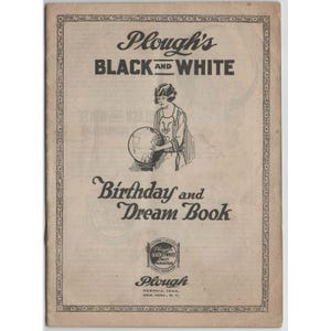 Vintage 1920s Plough's Black and White Dream Book Memphis TN Advertising Booklet image 1