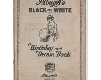 Vintage 1920s Plough's Black and White Dream Book Memphis TN Advertising Booklet