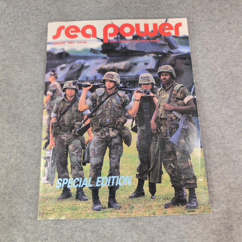 Sea Power Magazine January 1993 Special Edition Navy League United States VG image 1