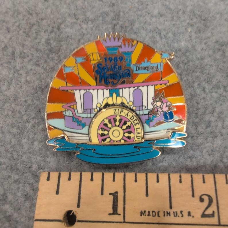 Spilla Disney 2004 Splash Mountain 1989 Disneyland LE 1500 Zip-A-Dee Fratel Coniglio immagine 2