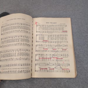 Vintage 1950 Clayton's Collection of Choir Melodies No. 1 Gospel Songbook Norman image 3