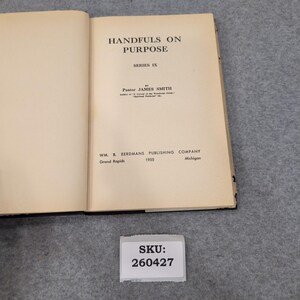 Serie Handfuls on Purpose, capítulo IX, de James Smith y Robert Lee, 1955, Eerdmans, tapa dura. imagen 4
