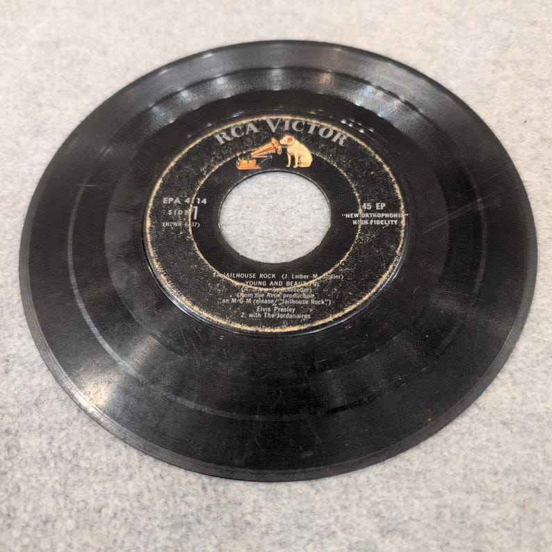 Elvis Presley Jailhouse Rock 45 EP RCA Victor EPA-4114 1957 Vinyl Record image 4