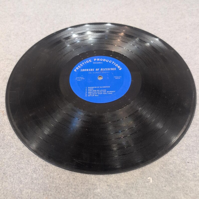 Die Botschaft Quartett Showers of Blessings Vinyl LP Prestige Produktionen PP70-414 Bild 3