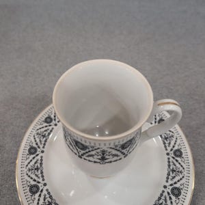 Sheffield Versailles Fine China Demitasse Cup and Saucer Set Japan 1970 JE 60 61 image 3