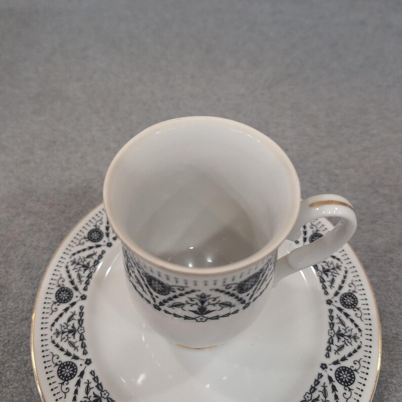 Sheffield Versailles Fine China Demitasse Cup and Saucer Set Japan 1970 JE 60 61 image 3