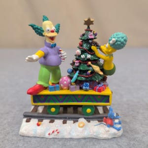 The Simpsons A Krusty Kristmas Christmas Express Collection Figurine 2004 image 1
