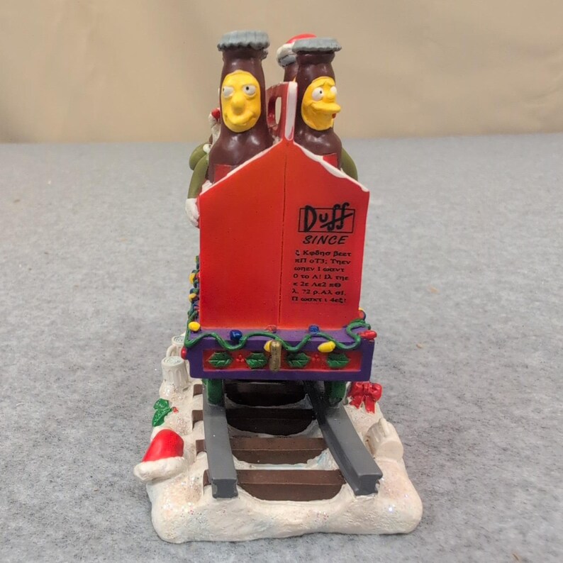 Die Simpsons Packen für Weihnachten Duff Beer Train Skulptur 2005 Bild 3