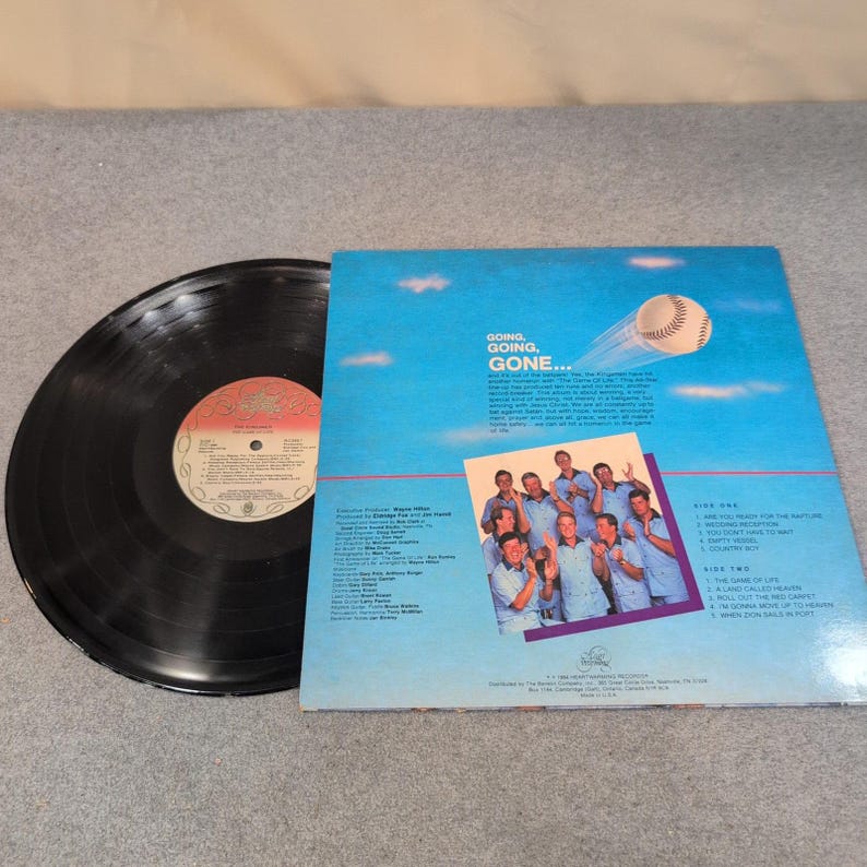 The Kingsmen Game of Life Vinyl LP Southern Gospel 1984 Heart Warming Records image 2