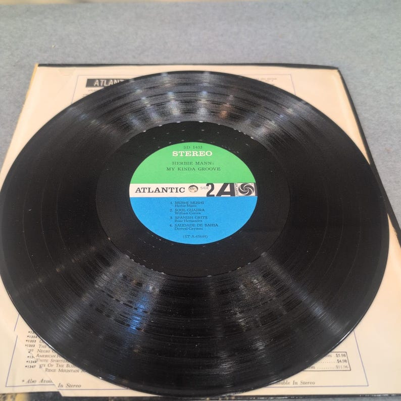 Herbie Mann My Kinda Groove Vinyl LP Atlantic SD 1433 Stereo Jazz Record image 5