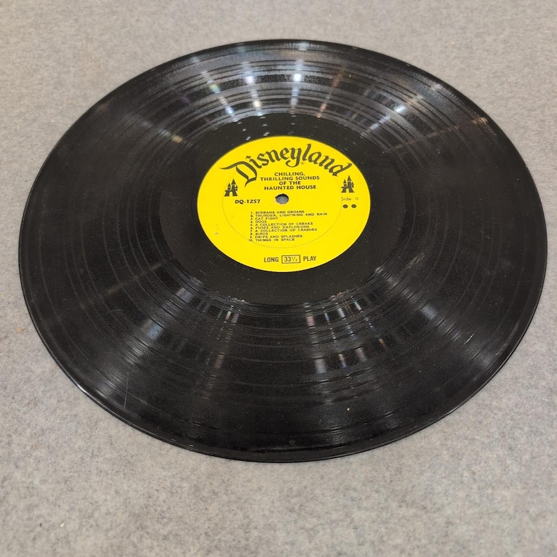 Disneyland Chilling Thrilling Sounds of the Haunted House Vinyl LP DQ-1257 1964 image 1