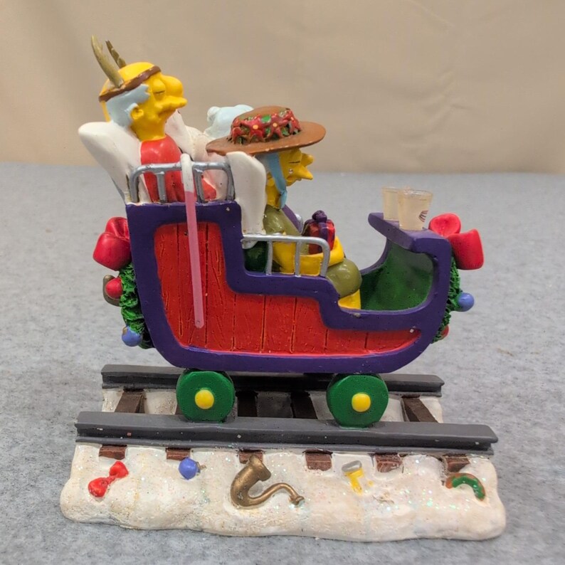 The Simpsons Geriatric Express Christmas Collection Sculpture 2003 Hamilton image 3