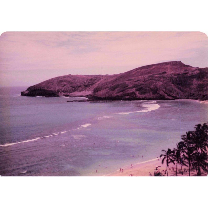 Vintage 1970s-80s Oahu Hawaii Hanauma Bay Koko Head Photos Lot of 3 image 1