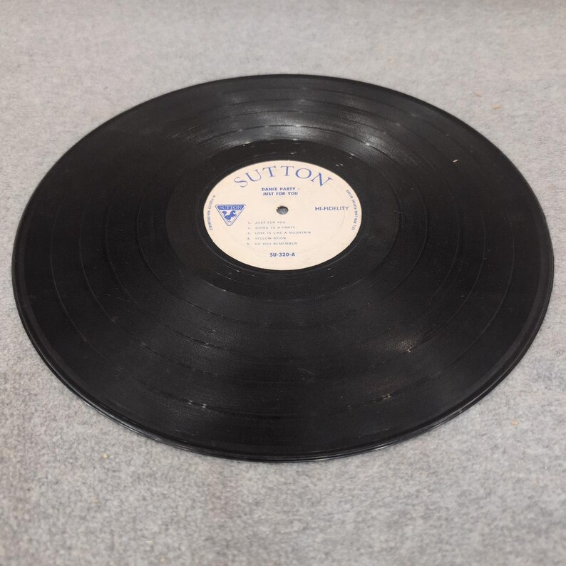 Sutton Dance Party Just For You Vinyl LP SU-320 Hi-Fidelity 33 RPM afbeelding 5
