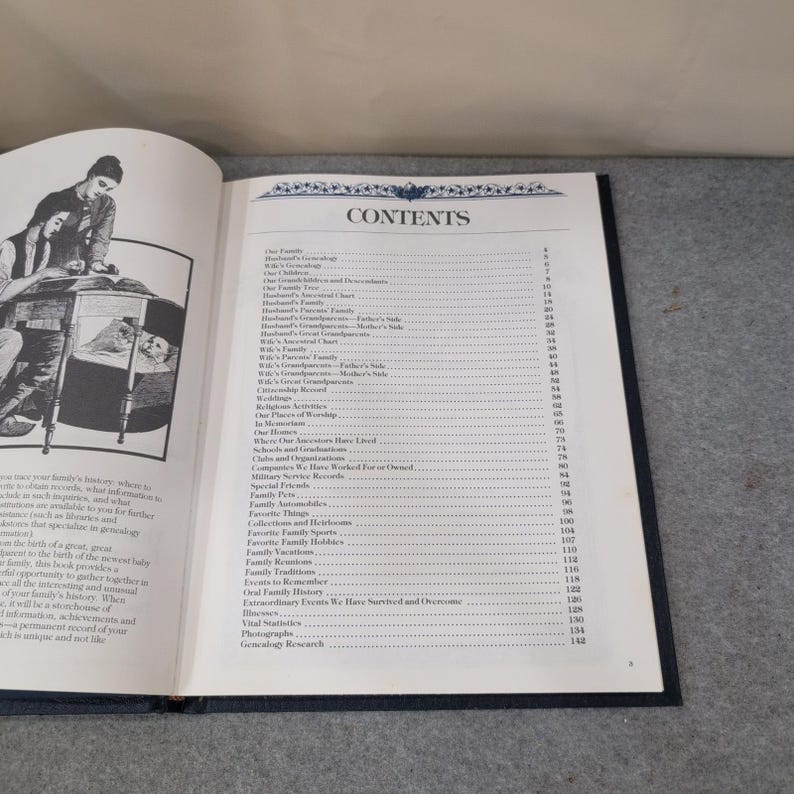 Our Family Tree A History of Our Family Genealogy Record Book 1977 Poplar Books image 3