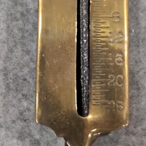 c. 1900 P.S. & W. Co. Antique Brass Spring Scale 25lb Star Logo Primitive Tool image 5